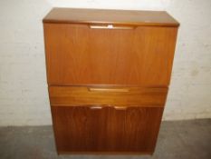 A RETRO TEAK WRITING BUREAU