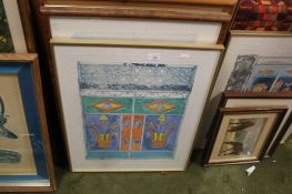 9 FRAMED PICTURES UNDER GLASS