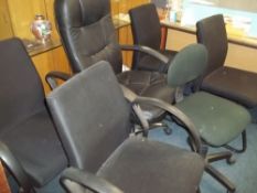A QUANTITY OF OFFICE CHAIRS (FOYER)