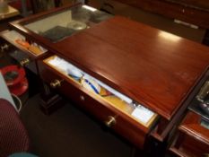 TWO SHOP DISPLAY COUNTER DESKS (BY ROSTRUM)