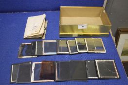 TRAY OF MAGIC LANTERN SLIDES