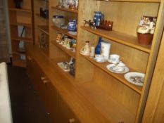 A MODERN MODULAR LARGE DISPLAY BOOKSHELF / CUPBOARD