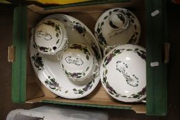 TWO TRAYS OF DINNER WARE