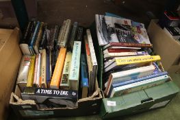 TWO TRAYS OF MISCELLANEOUS BOOKS