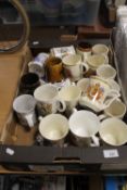 TRAY OF MUGS