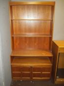 A TEAK RETRO NATHAN DISPLAY WALL UNIT