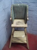 A CONVERTABLE 1940S HIGH CHAIR