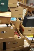 25 BANK BOXES CONTAINING A LARGE SELECTION OF MIXED BOOKS,
