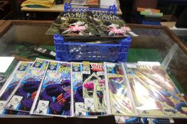 TRAY OF COMICS TO INCLUDE DC AND MARVEL