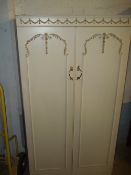 A TWO DOOR LOUIS STYLE DOUBLE WARDROBE