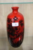 A ROYAL DOULTON FLAMBE VASE