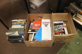 THREE BOXES EPHEMERA TO ICLUDE FOOTBALL CUP FINAL PROGRAMMES, MAPS ETC