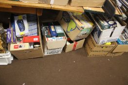 11 BOXES OF EMPTY DIE CAST AND RAILWAY EMPTY BOXES