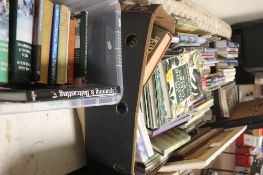 FIVE BOXES OF HARDBACK BOOKS TO INCLUDE GARDENING, ART, COOKING ETC