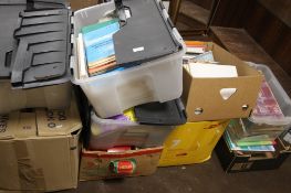 9 BOXES OF MAGAZINES AND BOOKS