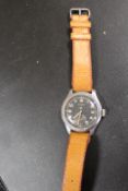 A RARE WW2 DIRTY DOZEN MILITARY WRISTWATCH BY CYMA, MARKED TO REAR W.W.W P. 20882 25882