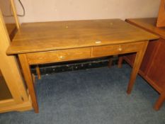 A VINTAGE TWO DRAWER OFFICE DESK W-122 CM