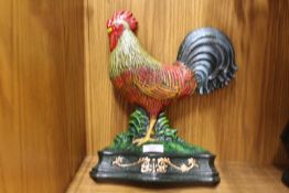 ***A COCKEREL DOORSTOP**