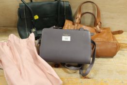 THREE VINTAGE LEATHER RADLEY HANDBAGS