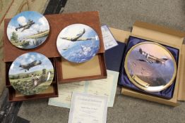 A COLLECTION OF BRADFORD EXCHANGE COMMEMORATIVE PLATES TO INCLUDE D-DAY 60TH ANNIVERSARY EXAMPLE