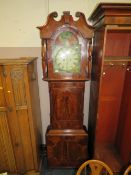 A LARGE VICTORIAN MAHOGANY 8 DAY LONGCASE CLOCK - H 227 CM