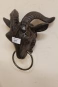 ***A GOAT HEAD WITH RING**