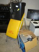 AN ALKO NEWTEL 1400 SHREDDER WITH AN EARLIER WALLPAPER STRIPPER