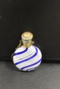 A VENETIAN GLASS CHATELAINE SCENT BOTTLE