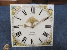 AN ANTIQUE 30 HOUR LONGCASE CLOCK MOVEMENT BY H WARD EVESHAM