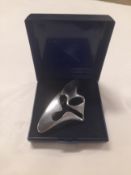 A GEORG JENSEN SILVER BROOCH DESIGNED BY HENNING KOPPEL Circa 1960