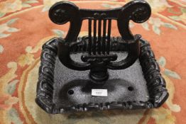 ***A LYRE BOOTSCRAPER**