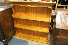 A HONEY PINE DRESSER BACK W 114 CM