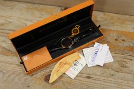 A STUHRLING AUTOMATIC WRISTWATCH IN PRESENTATION BOX