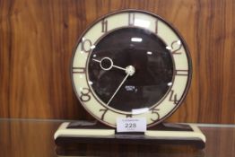 A VINTAGE ART DECO SMITHS SECTRIC MANTLE CLOCK
