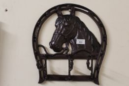 ***A SET OF HORSE HEAD HOOKS**