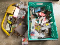 A SELECTION OF VARIOUS TOOLS AND HARDWARE