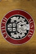 ***AN AUSTIN HEALEY PLAQUE**