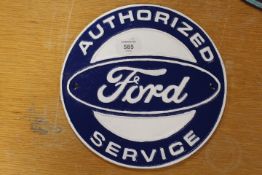 ***A FORD AUTHORISED PLAQUE**