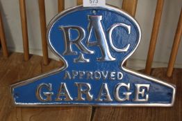 ***AN ALUMINIUM RAC PLAQUE**