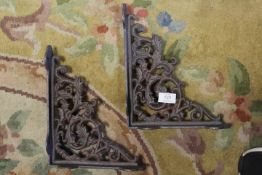 ***A PAIR OF RUST EFFECT BRACKETS**