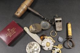 VARIOUS COLLECTABLES TO INLCUDE A CORKSCREW