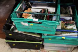 FIVE TRAYS OF RAILWAY BOOKS