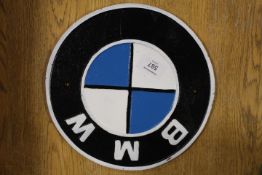 ***A CAST METAL BMW WALL PLAQUE**