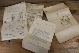 A SMALL QUANTITY OF REPRODUCTION OLD DOCUMENTS