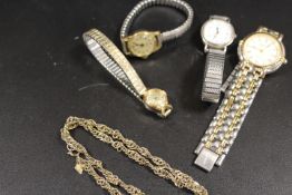 A SMALL COLLECTION OF ASSORTED WRISTWATCHES ETC