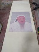 FIVE CHINESE SCROLLS TO INCLUDE WATERCOLOURS AND PRINTS