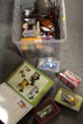 A SMALL QUANTITY OF TOYS, DOLLS HOUSE FURNITURE ETC