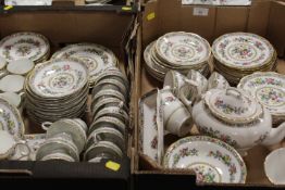 TWO TRAYS OF FOLEY CHINA 'MING ROSE'