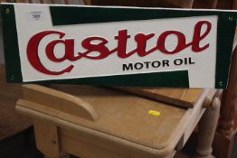 ***A RECTANGULAR CASTROL PLAQUE**