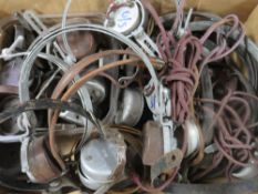 A LARGE SELECTION OF VINTAGE RADIO HEADPHONE PARTS